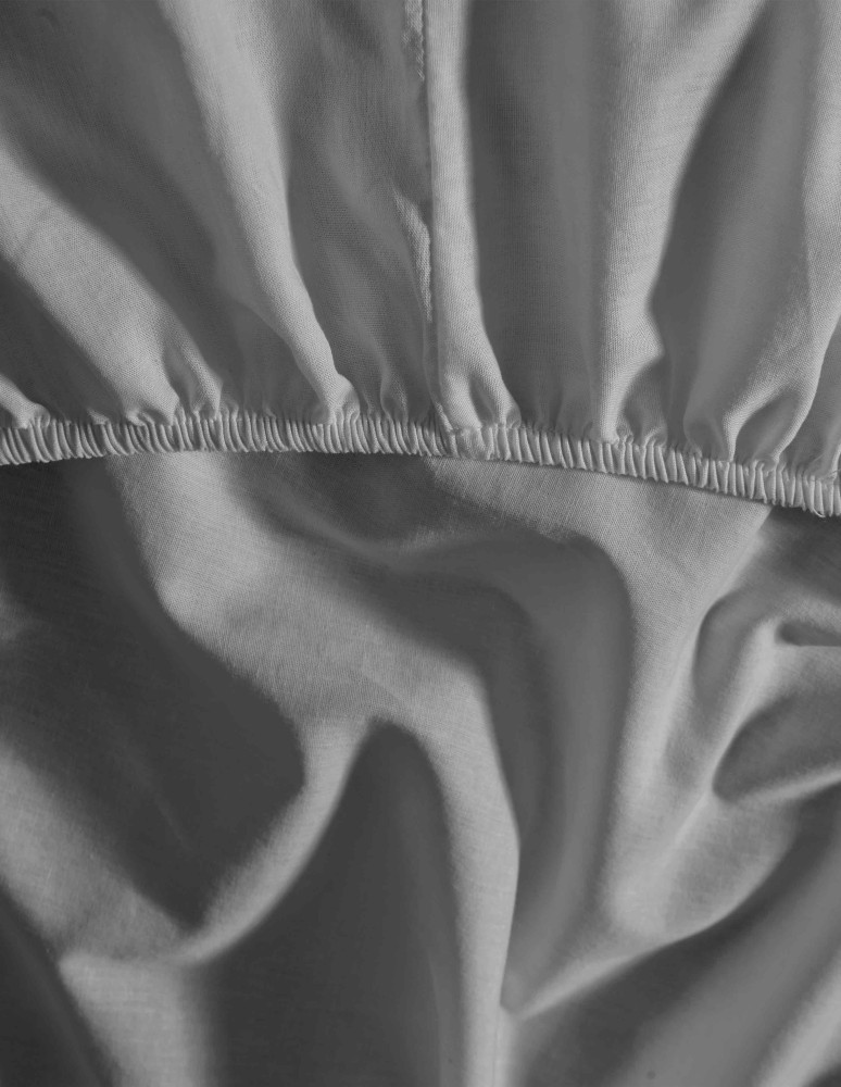 Lot de 2 draps housse flanelle coton...