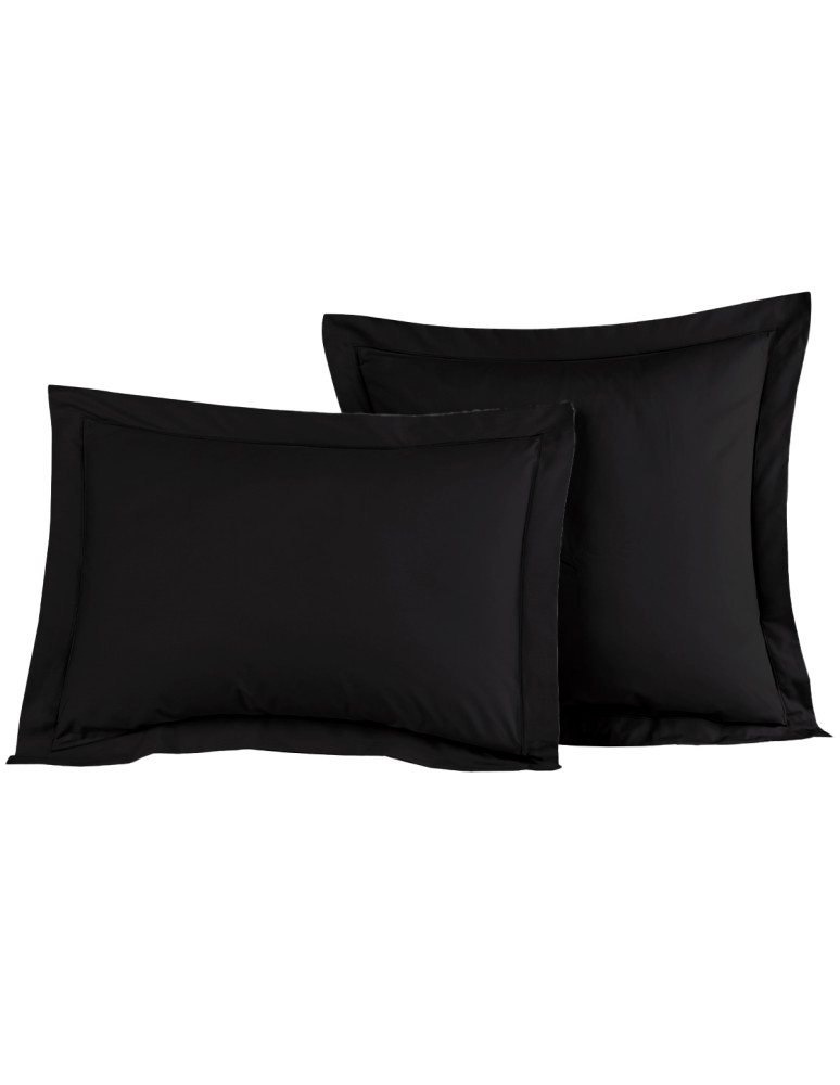 Lot de 2 taies d'oreiller en percale...