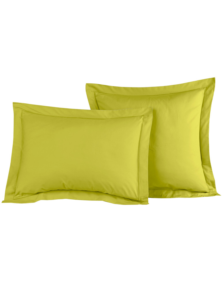 Lot de 2 taies d'oreiller en percale...