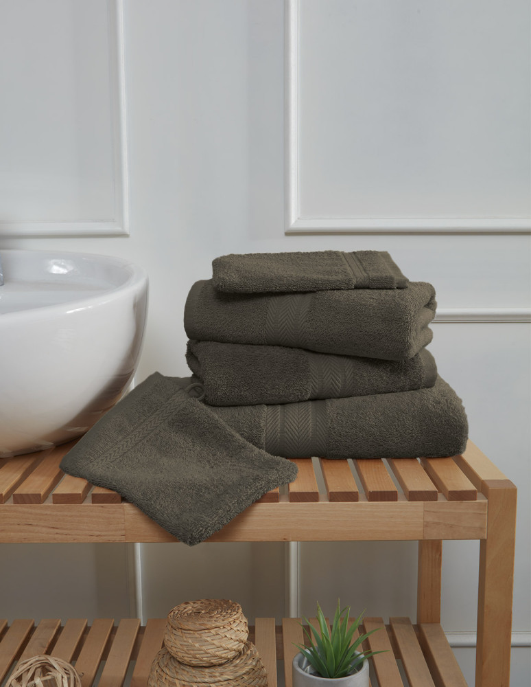 Ensemble de bain 5 pièces (1 drap de...