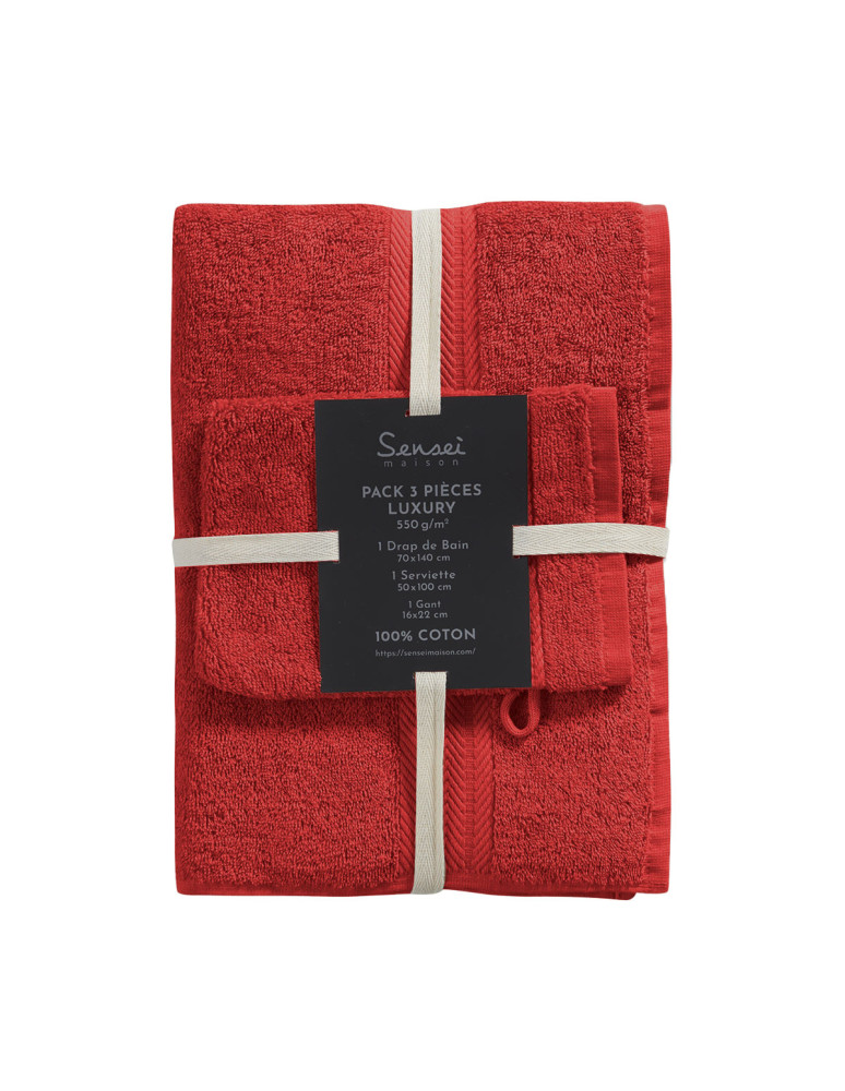 Ensemble de bain avec tapis 4 pièces...