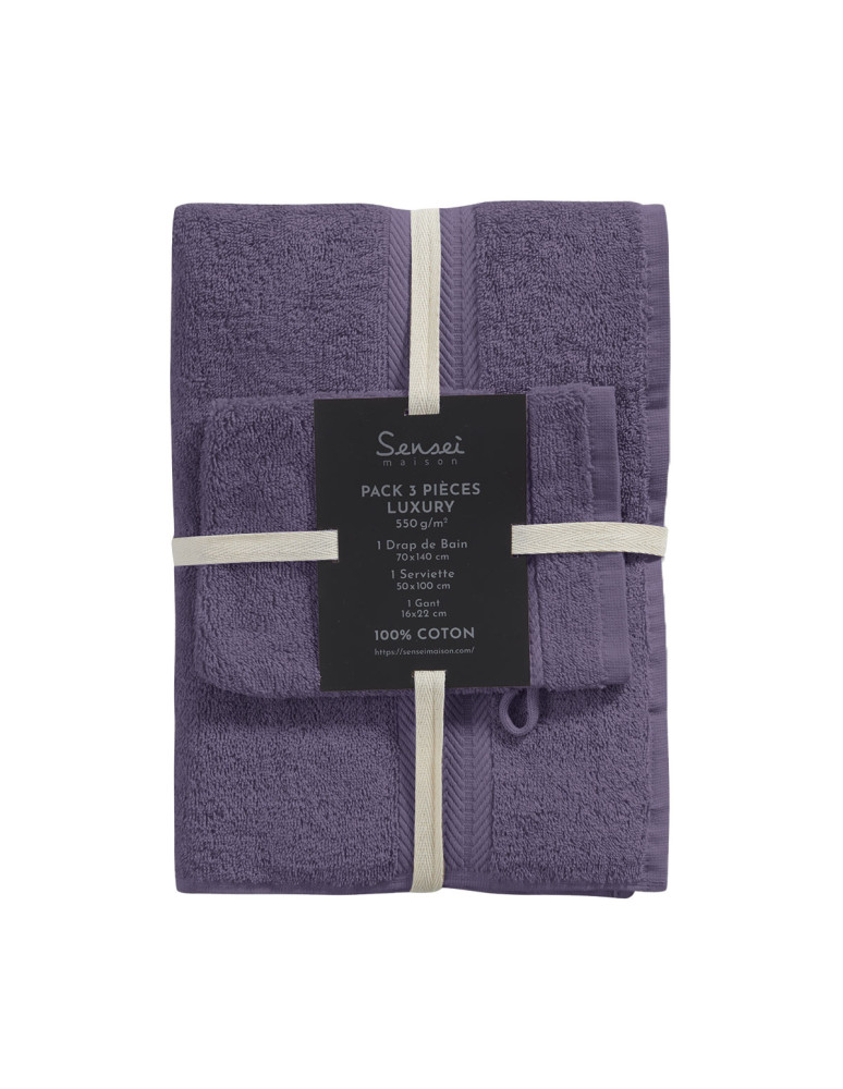 Ensemble de bain avec tapis 4 pièces...