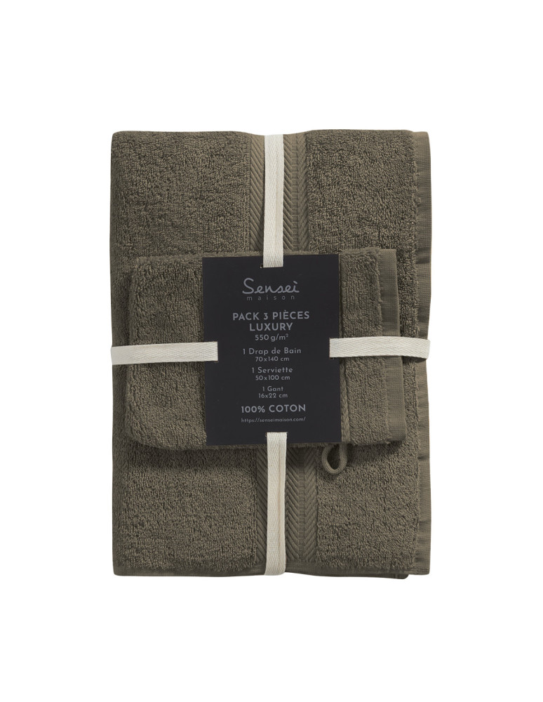 Ensemble de bain avec tapis 4 pièces...