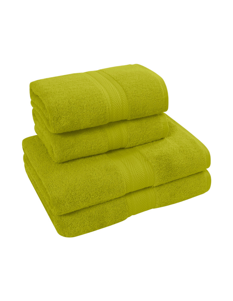 Ensemble de bain 4 pièces (2 draps de...