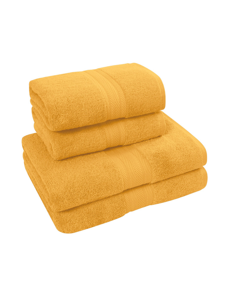 Ensemble de bain 4 pièces (2 draps de...
