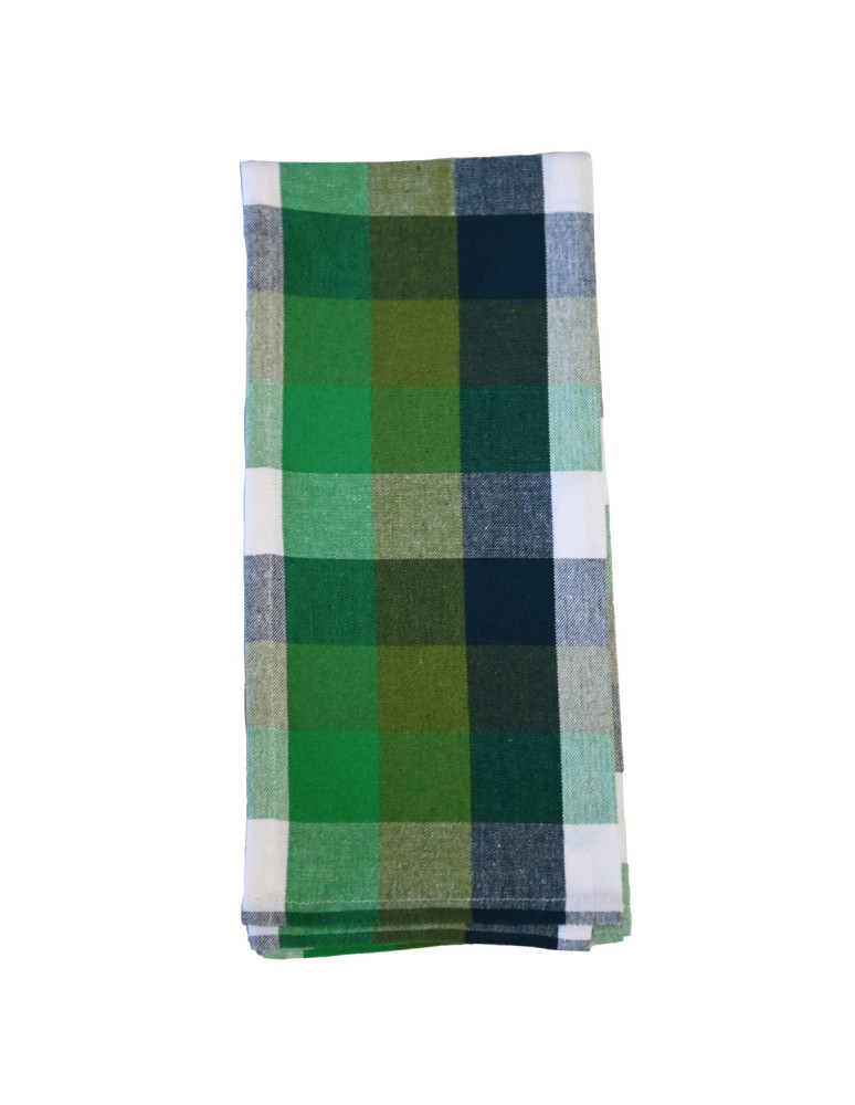 Lot de 12 torchons assortis coton...