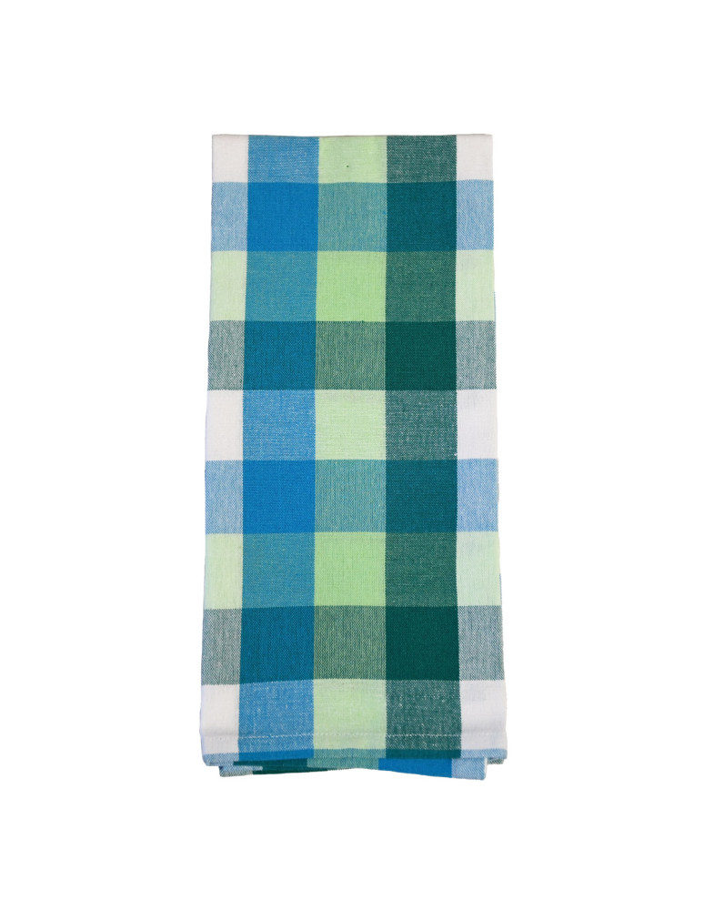 Lot de 12 torchons assortis coton...