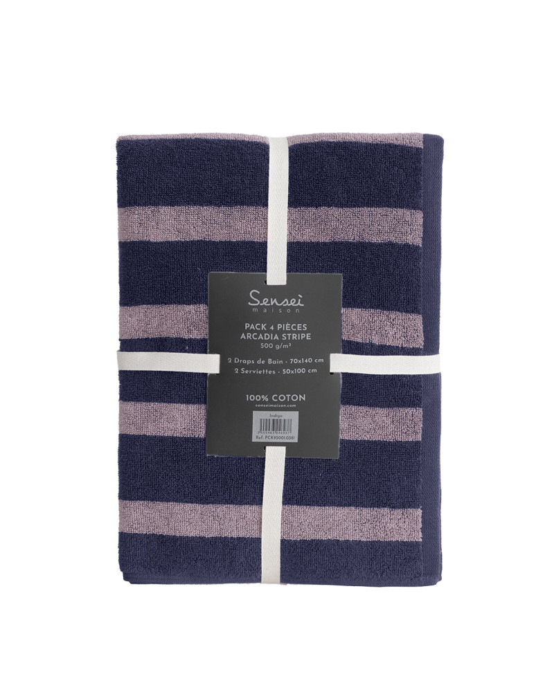 Ensemble de bain 4 pièces ARCADIA STRIPE