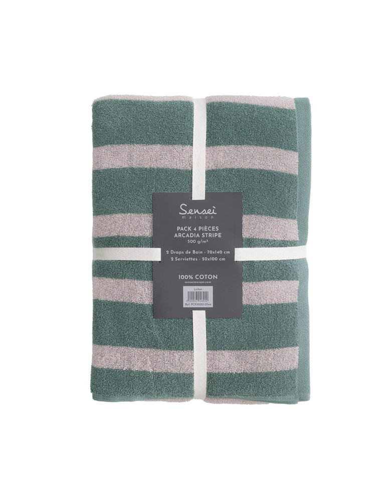 Ensemble de bain 4 pièces ARCADIA STRIPE
