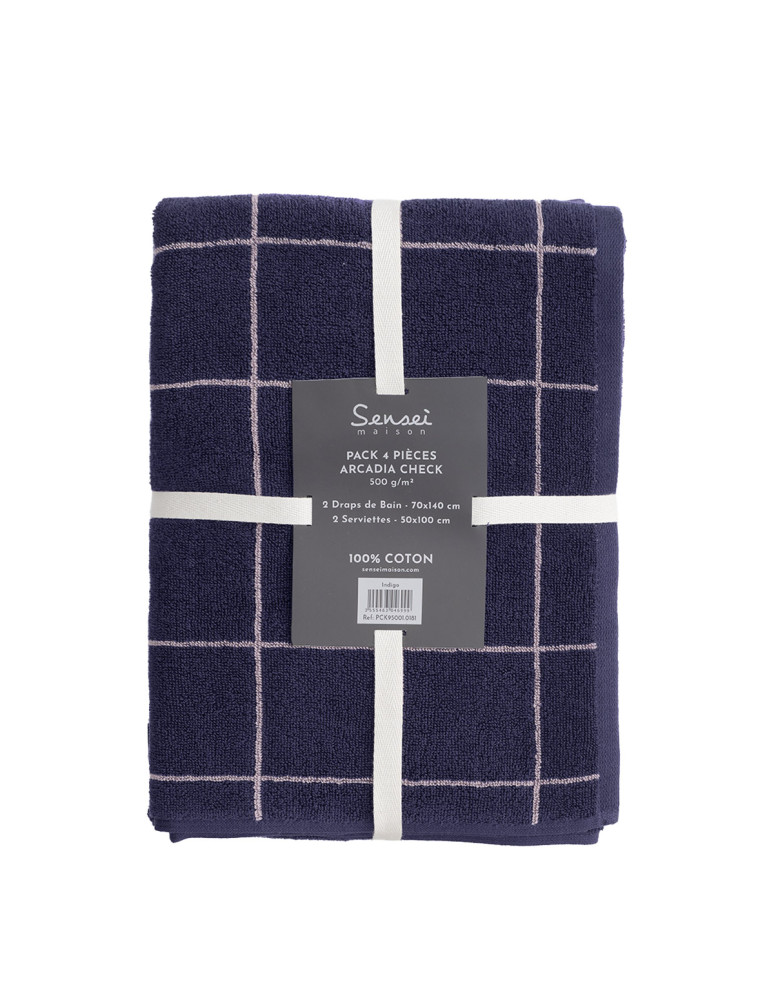 Ensemble de bain 4 pièces ARCADIA CHECK