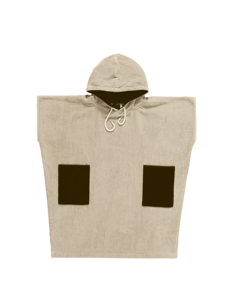 Poncho de plage adulte en velours BEACH