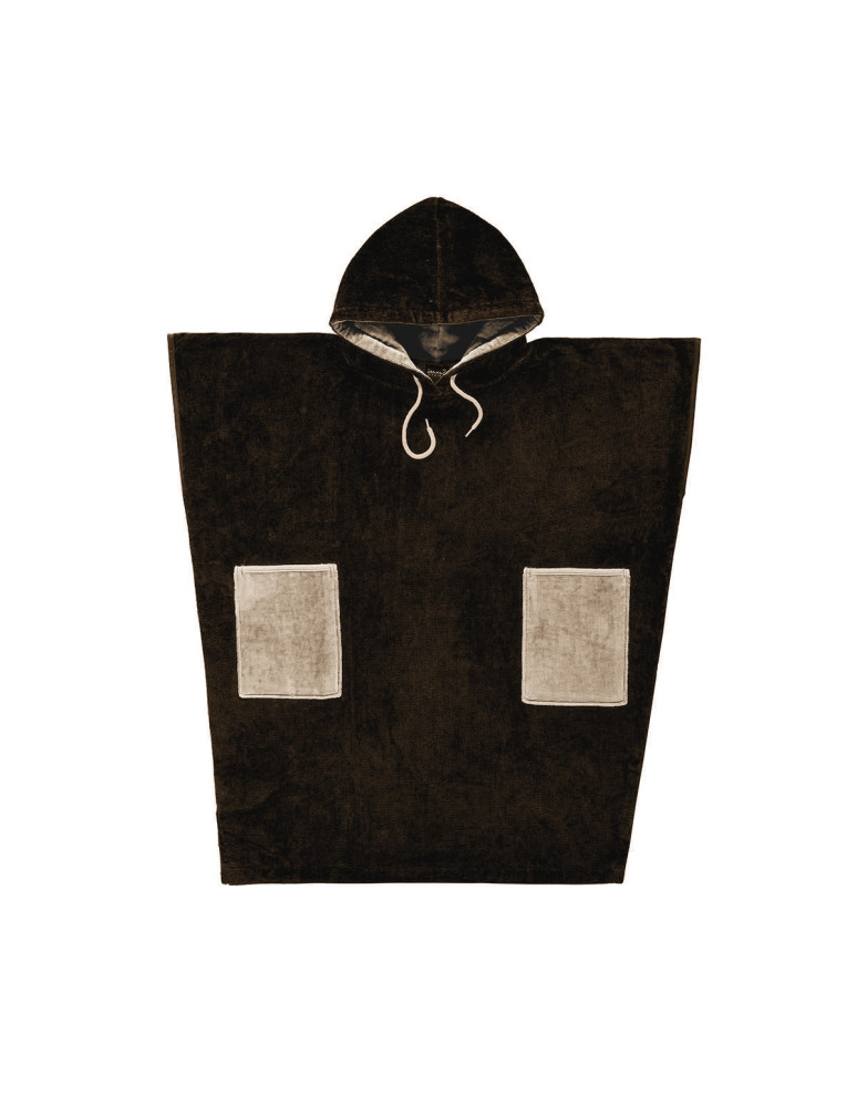 Poncho de plage adulte en velours BEACH
