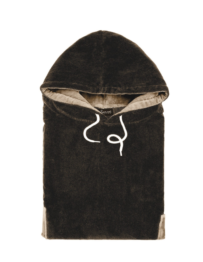 Poncho de plage adulte en velours BEACH