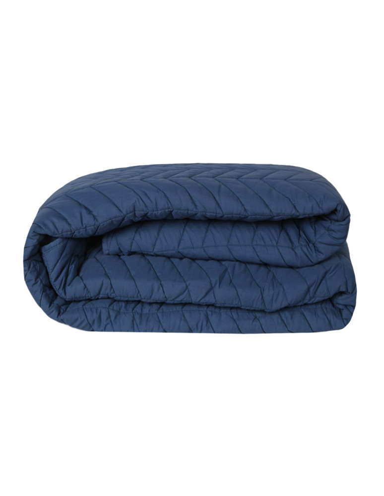 Couvre lit en percale de coton...