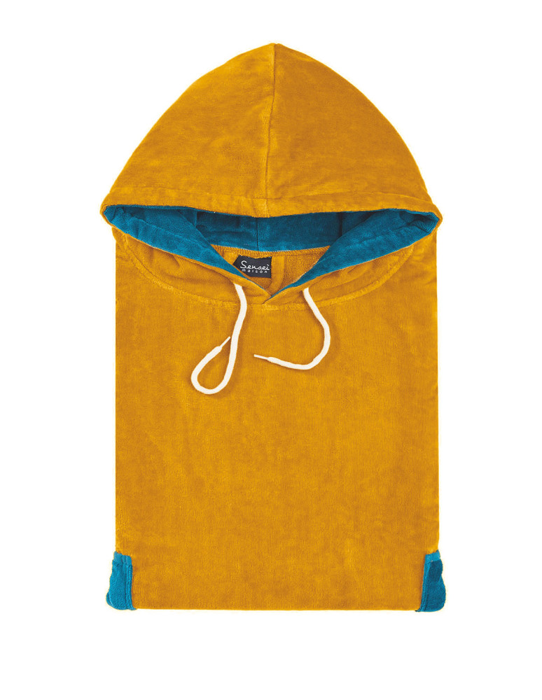 Poncho de plage adulte en velours BEACH