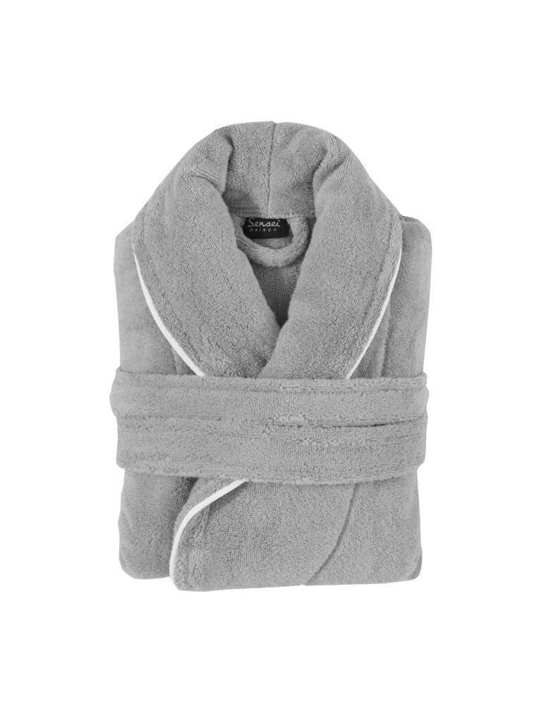 Peignoir mixte col chale avec bourdon...