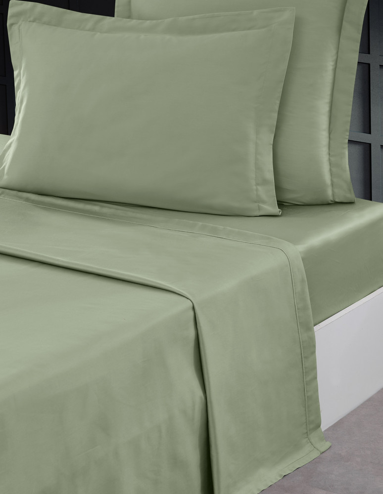 Parure drap plat + 2 taies 50x70 cm...