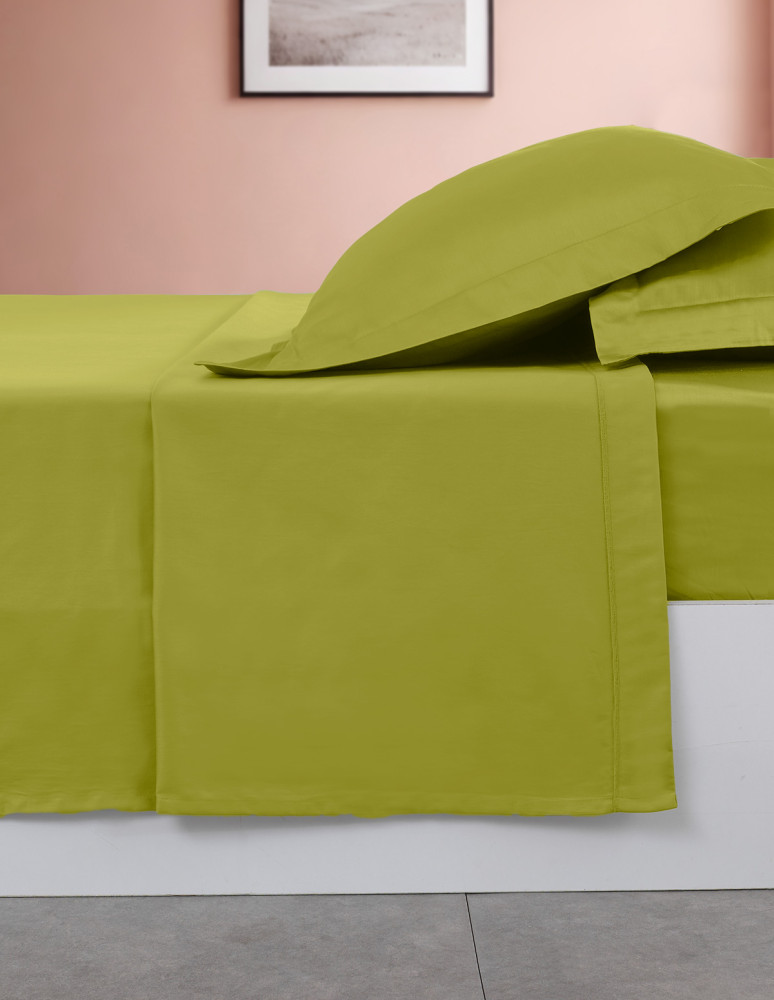 Parure drap plat + 2 taies 50x70 cm...