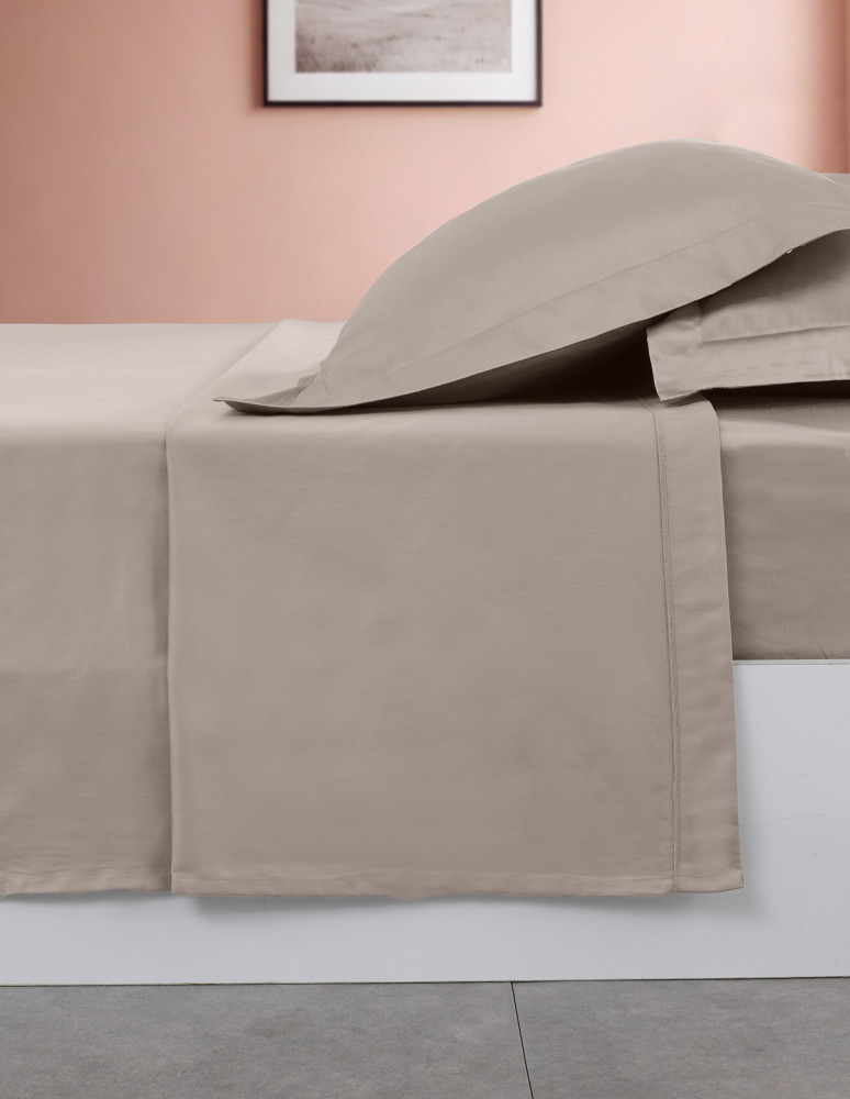 Parure drap plat + 2 taies 65x65 cm...