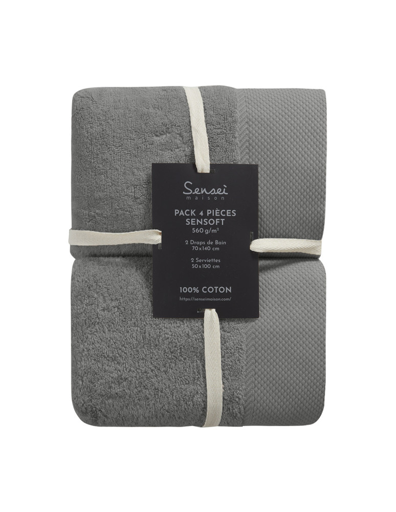 Ensemble de bain 5 pièces avec tapis...