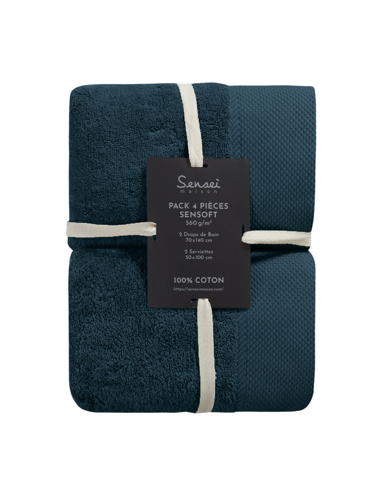 Ensemble de bain 5 pièces avec tapis...