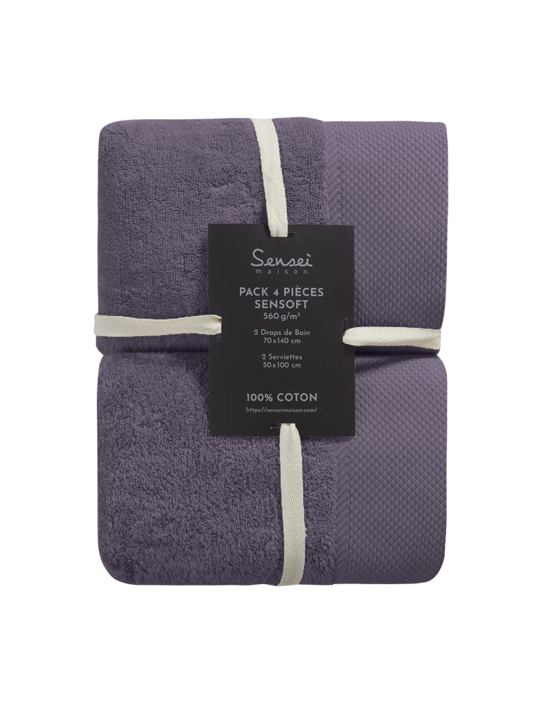 Ensemble de bain 5 pièces avec tapis...