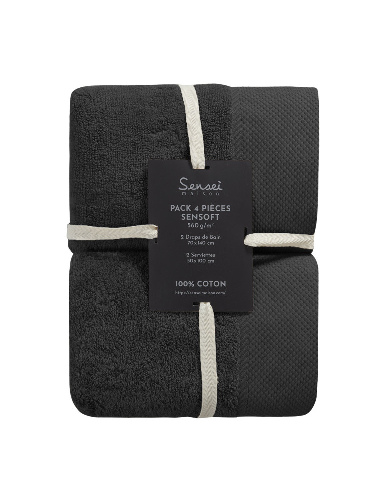 Ensemble de bain 5 pièces avec tapis...