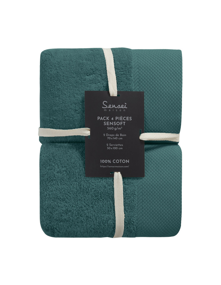 Ensemble de bain 5 pièces avec tapis...