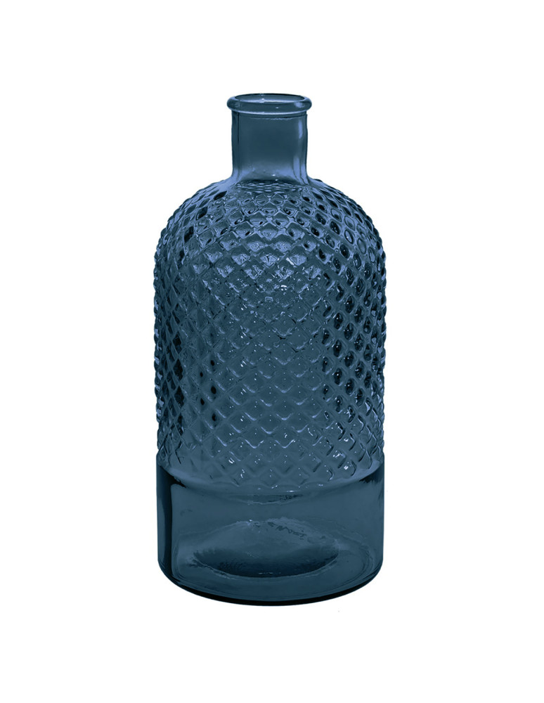 Vase bouteille en verre recyclé h 28...