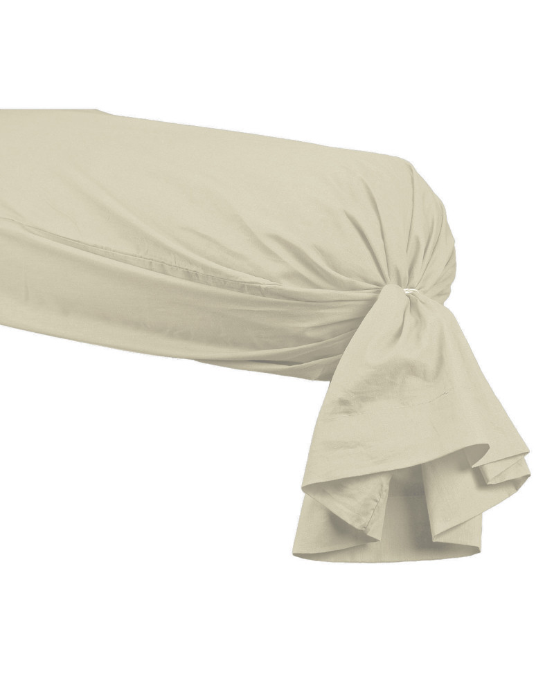 Taie de traversin en percale de coton...