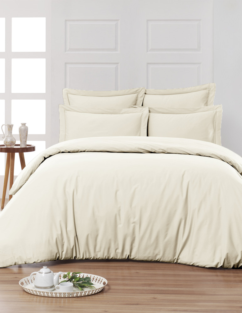 Taie de traversin en percale de coton...