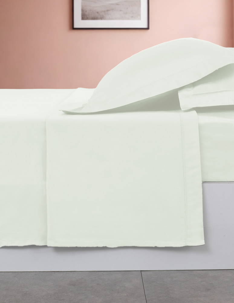 Drap plat en percale de coton SOFT...
