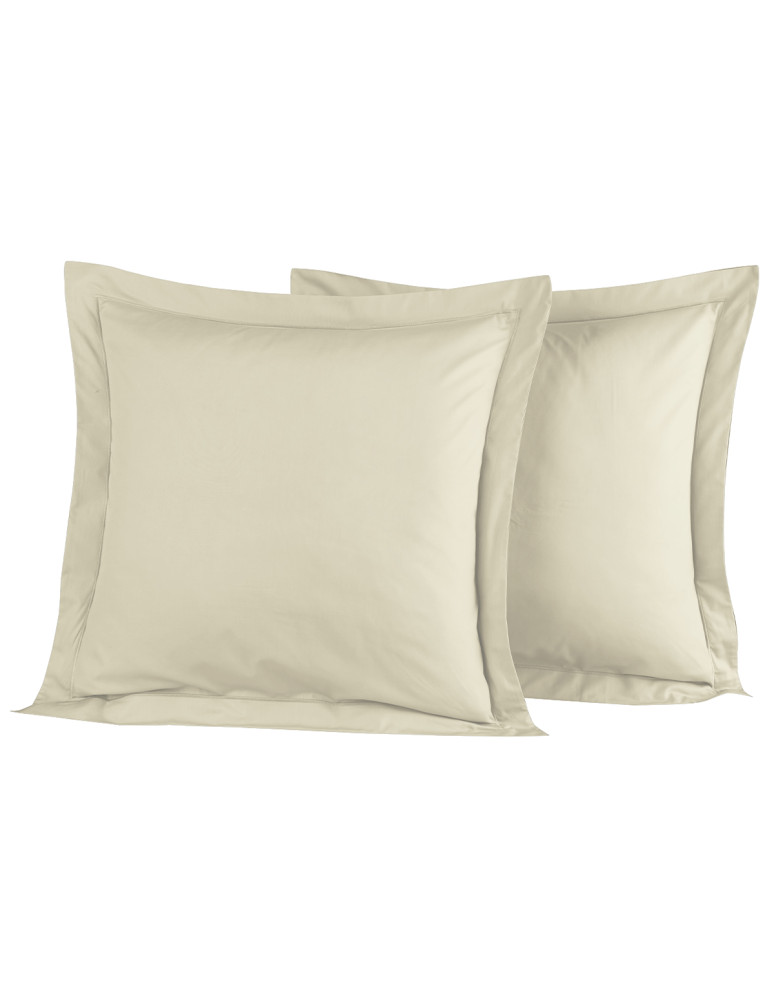 Lot de 2 taies d'oreiller en percale...