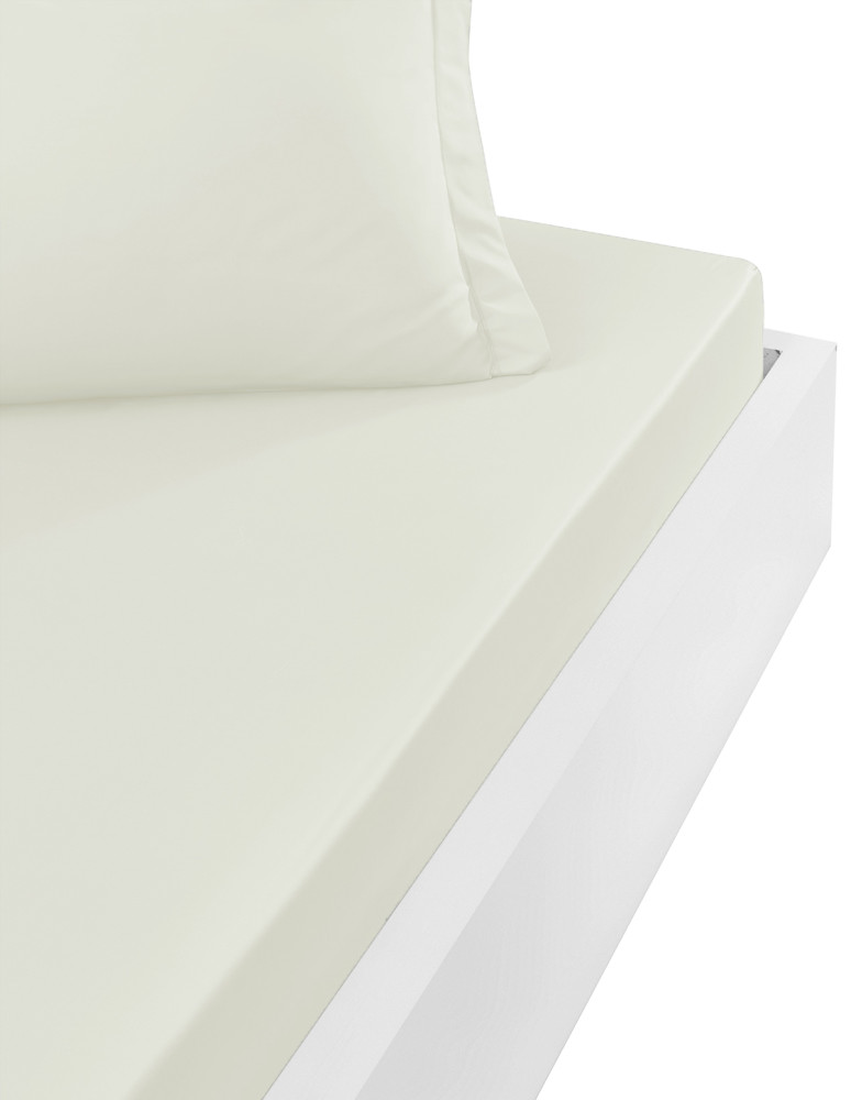 Drap housse en percale de coton...