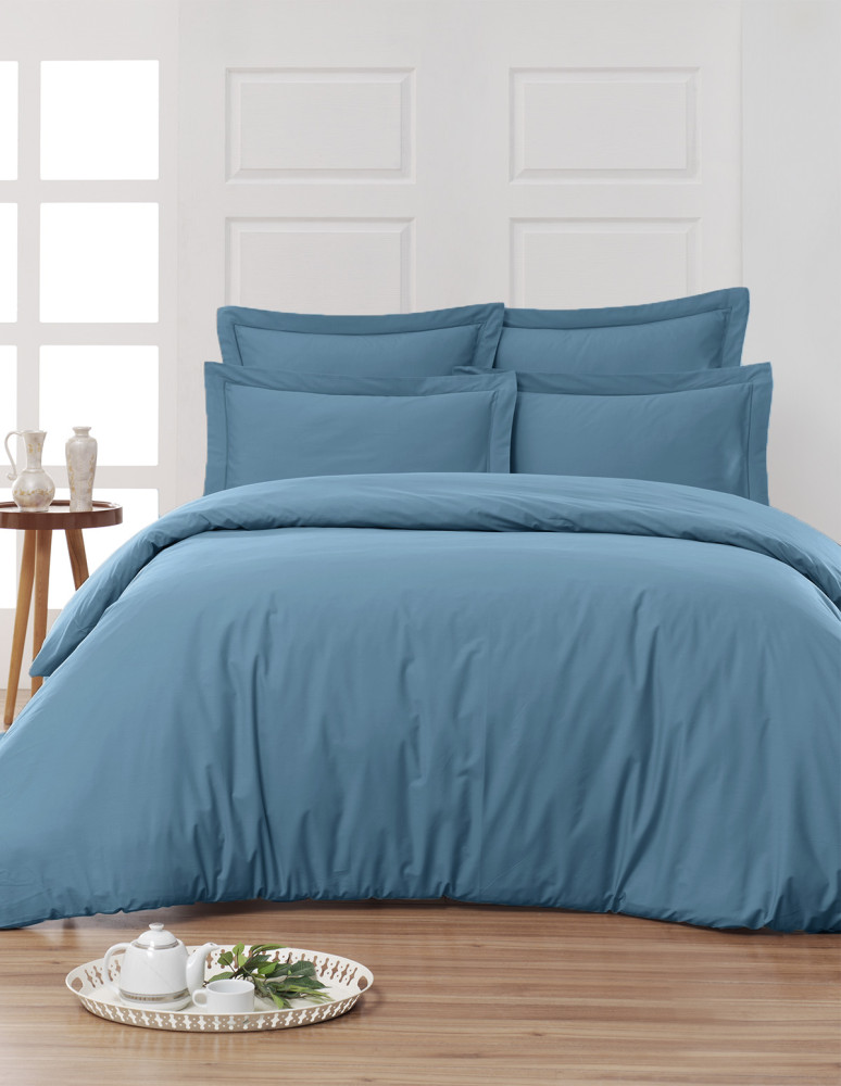 Drap housse en percale de coton...