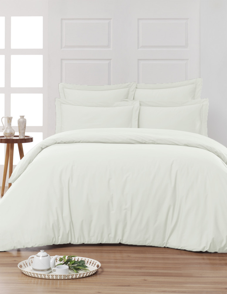 Drap housse en percale de coton...