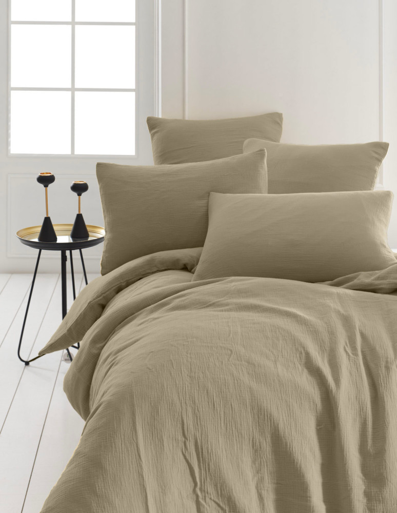 Parure housse de couette gaze de...