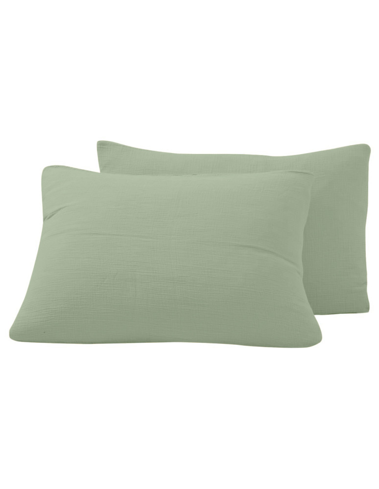 Parure housse de couette gaze de...