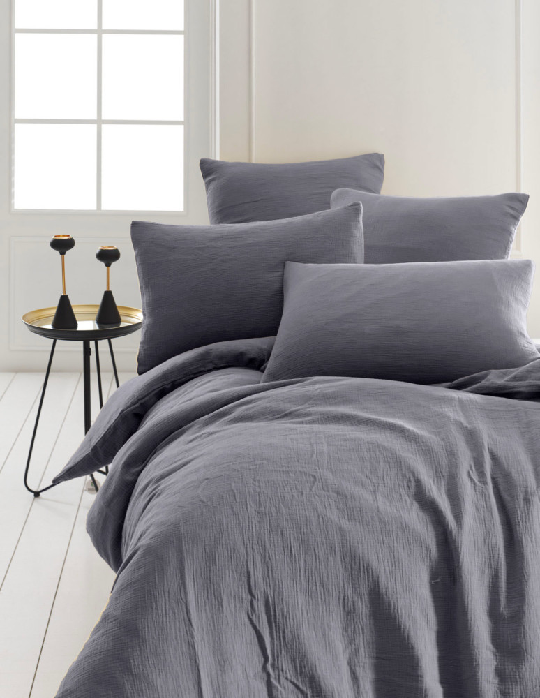 Parure housse de couette gaze de...