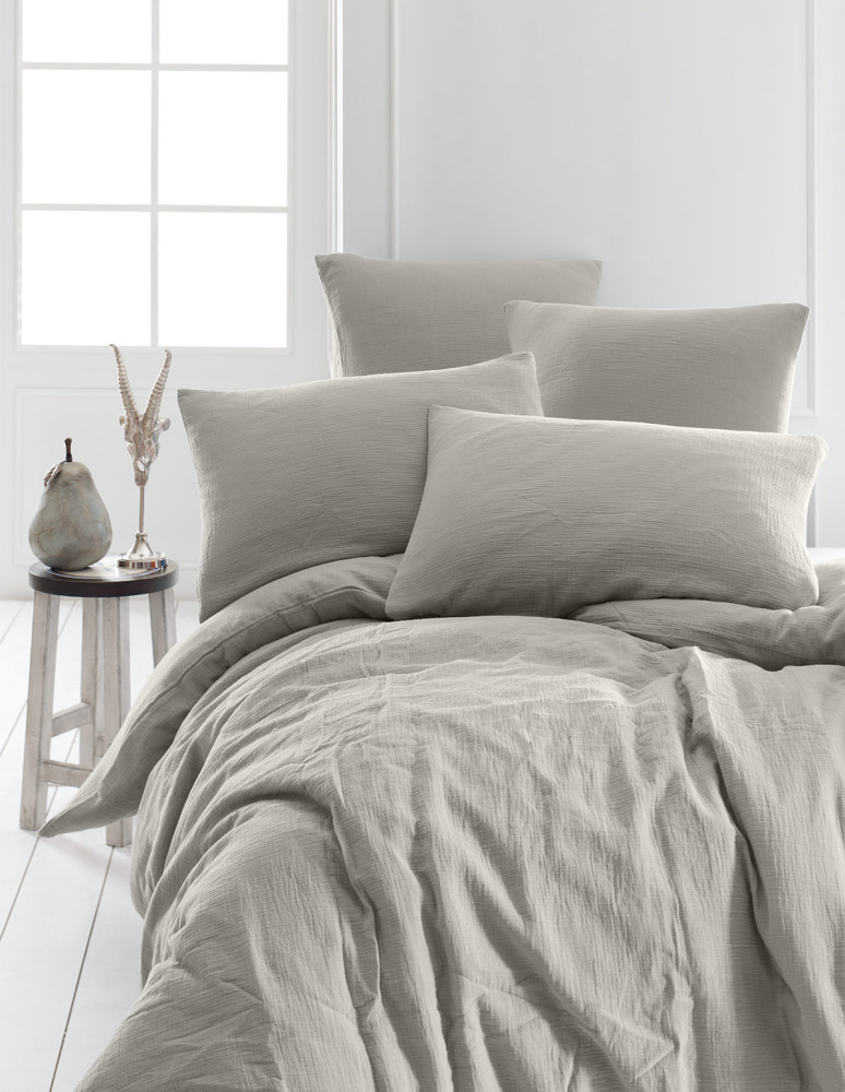 Parure housse de couette gaze de...