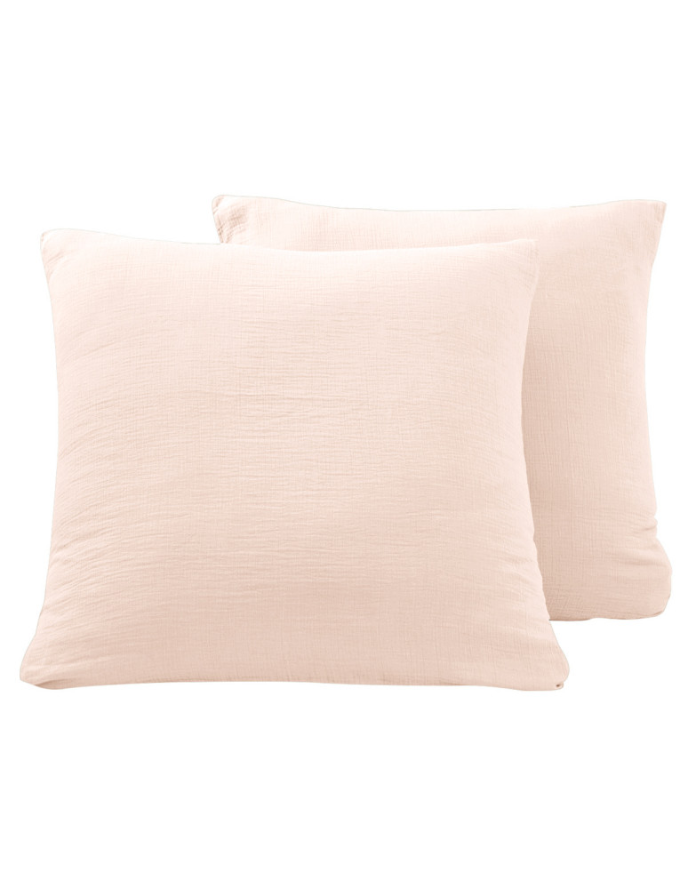 Lot de 2 taies d'oreiller en gaze de...