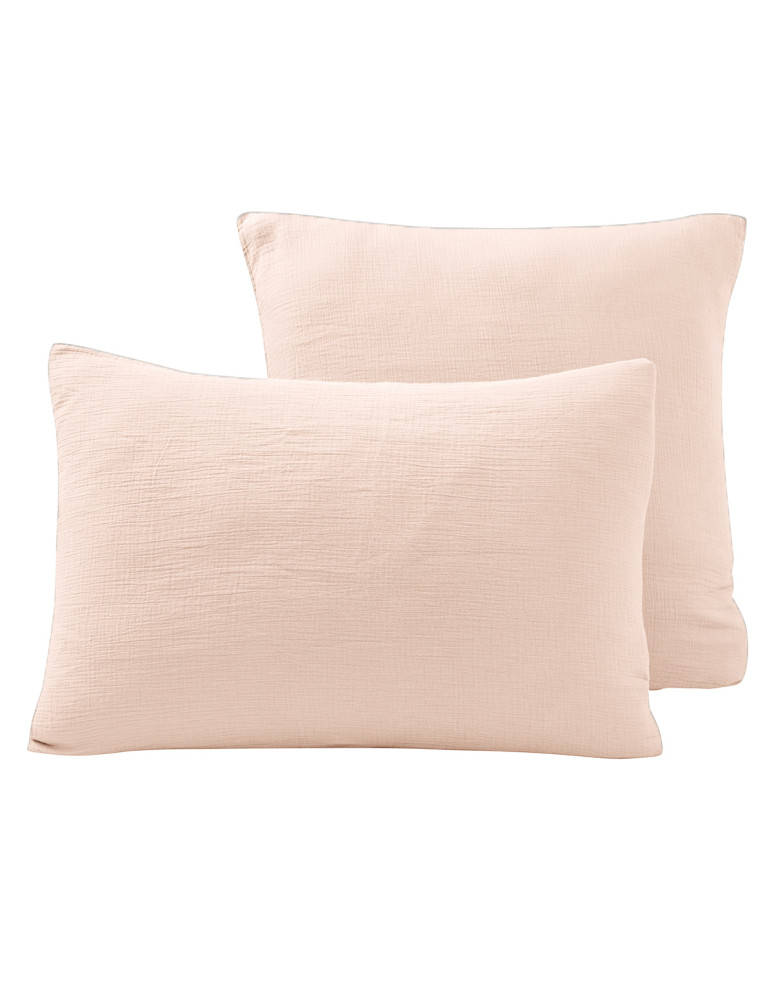 Lot de 2 taies d'oreiller en gaze de...