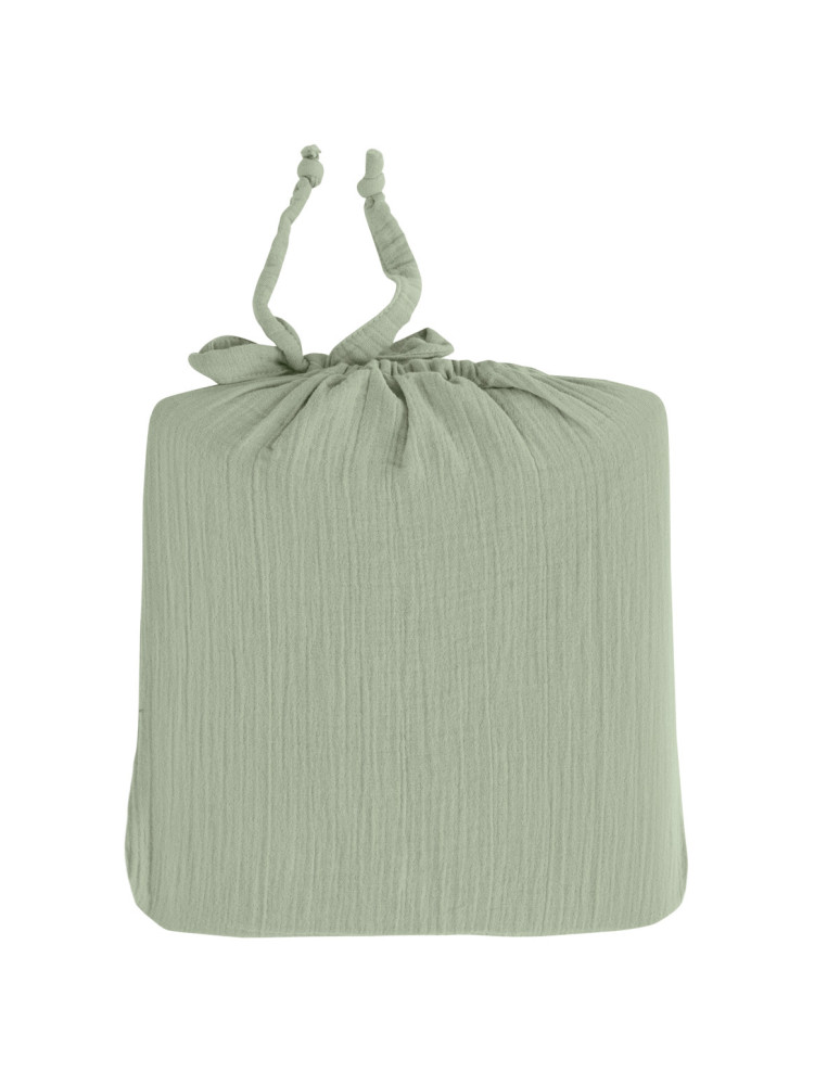 Drap housse en gaze de coton bonnet...