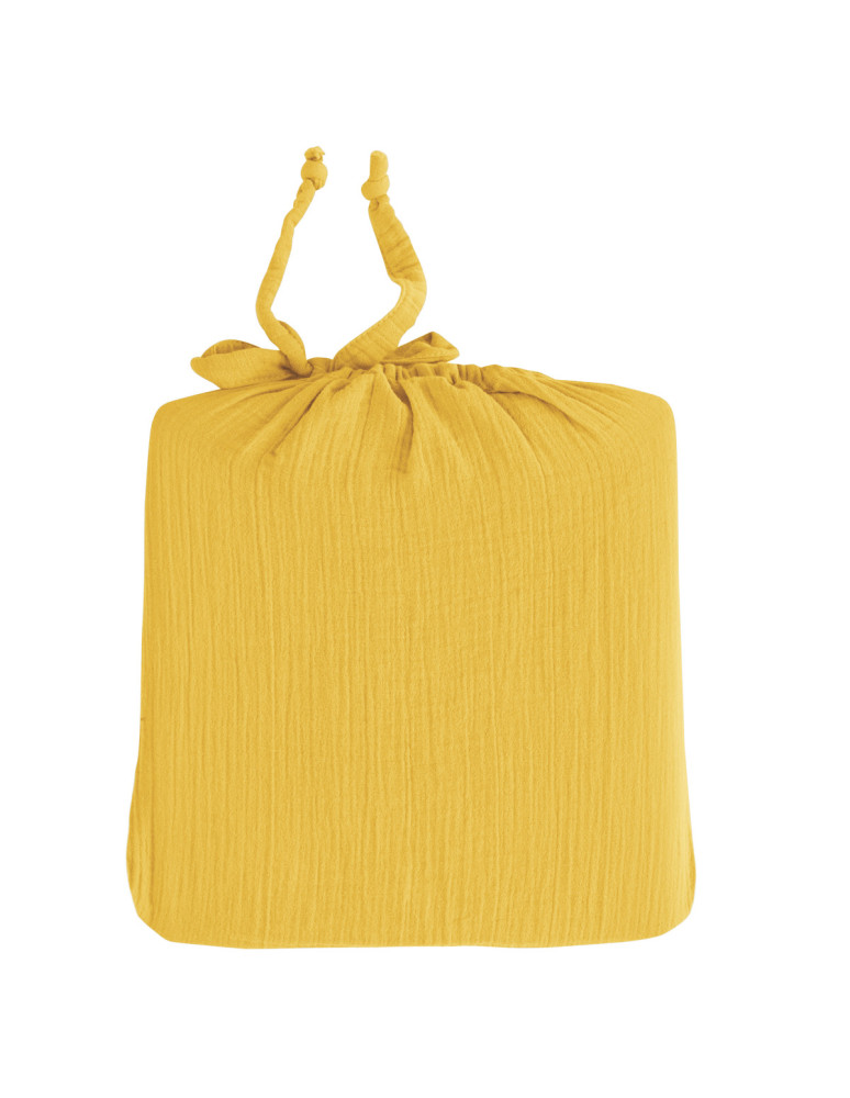 Drap housse en gaze de coton bonnet...