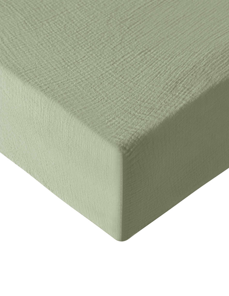 Drap housse en gaze de coton bonnet...