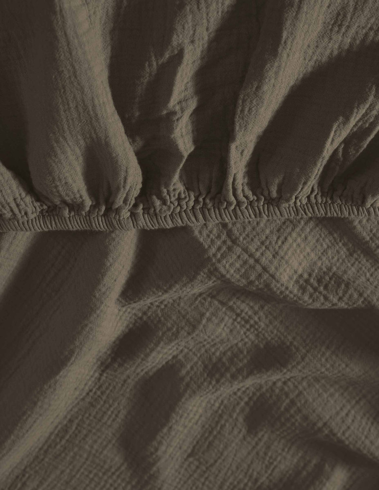 Drap housse en gaze de coton bonnet...