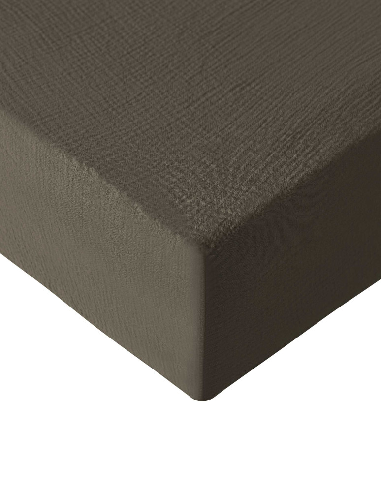 Drap housse en gaze de coton bonnet...