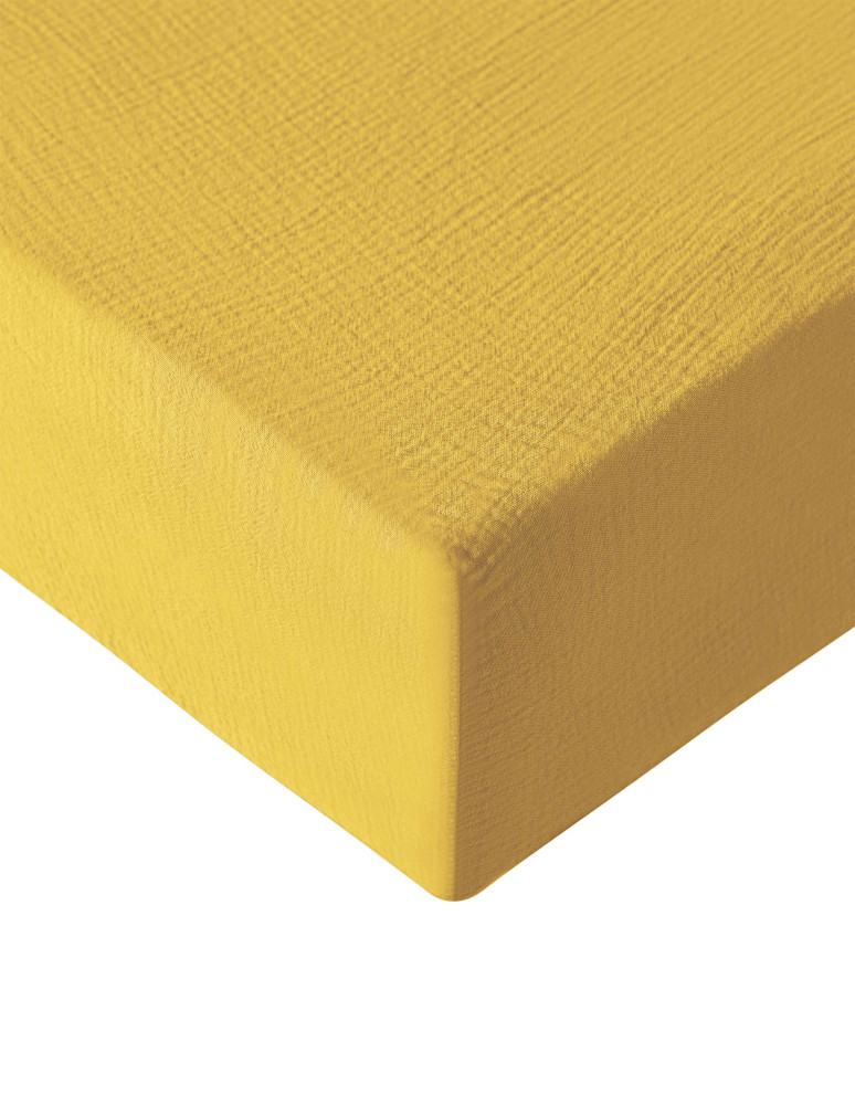 Drap housse en gaze de coton bonnet...