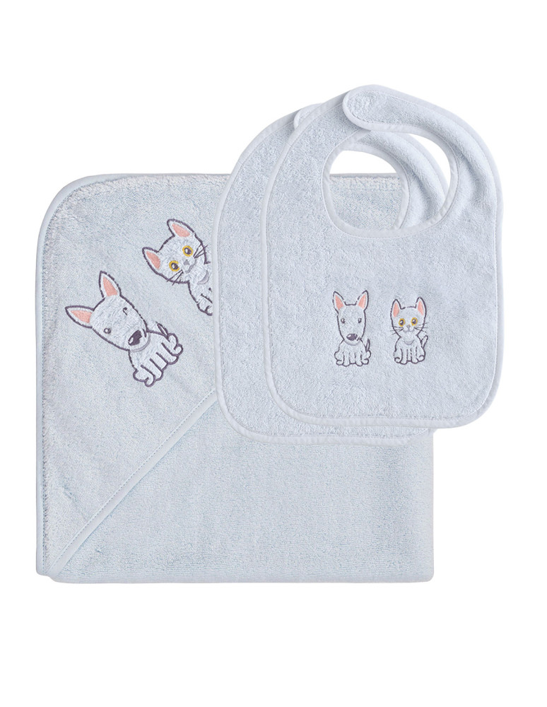 Ensemble bébé cape de bain + 2...