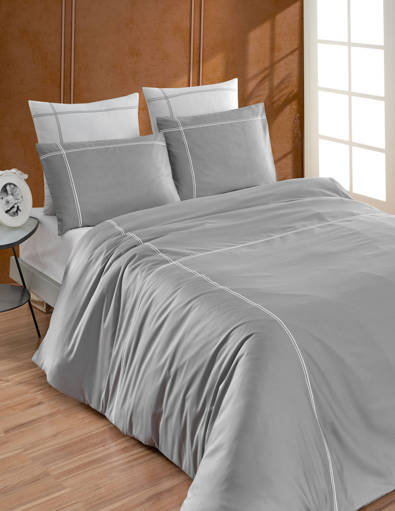 Parure housse de couette satin + 2...